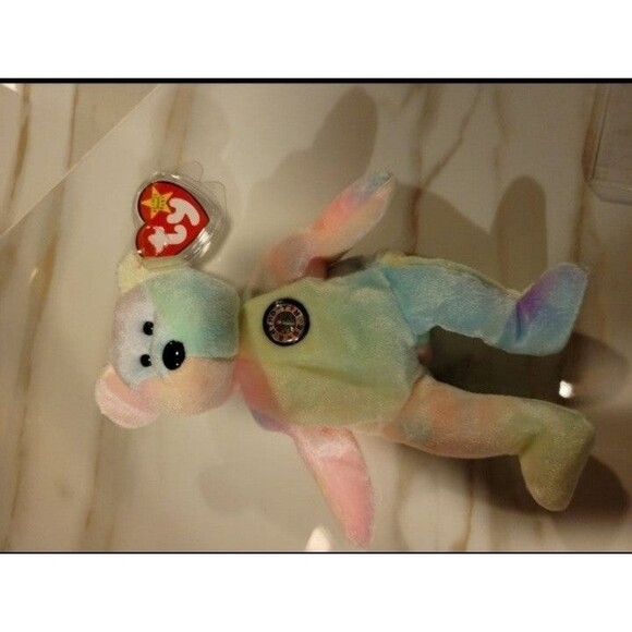 Ty Beanie Babies Birthday Bear - Picture 1 of 4